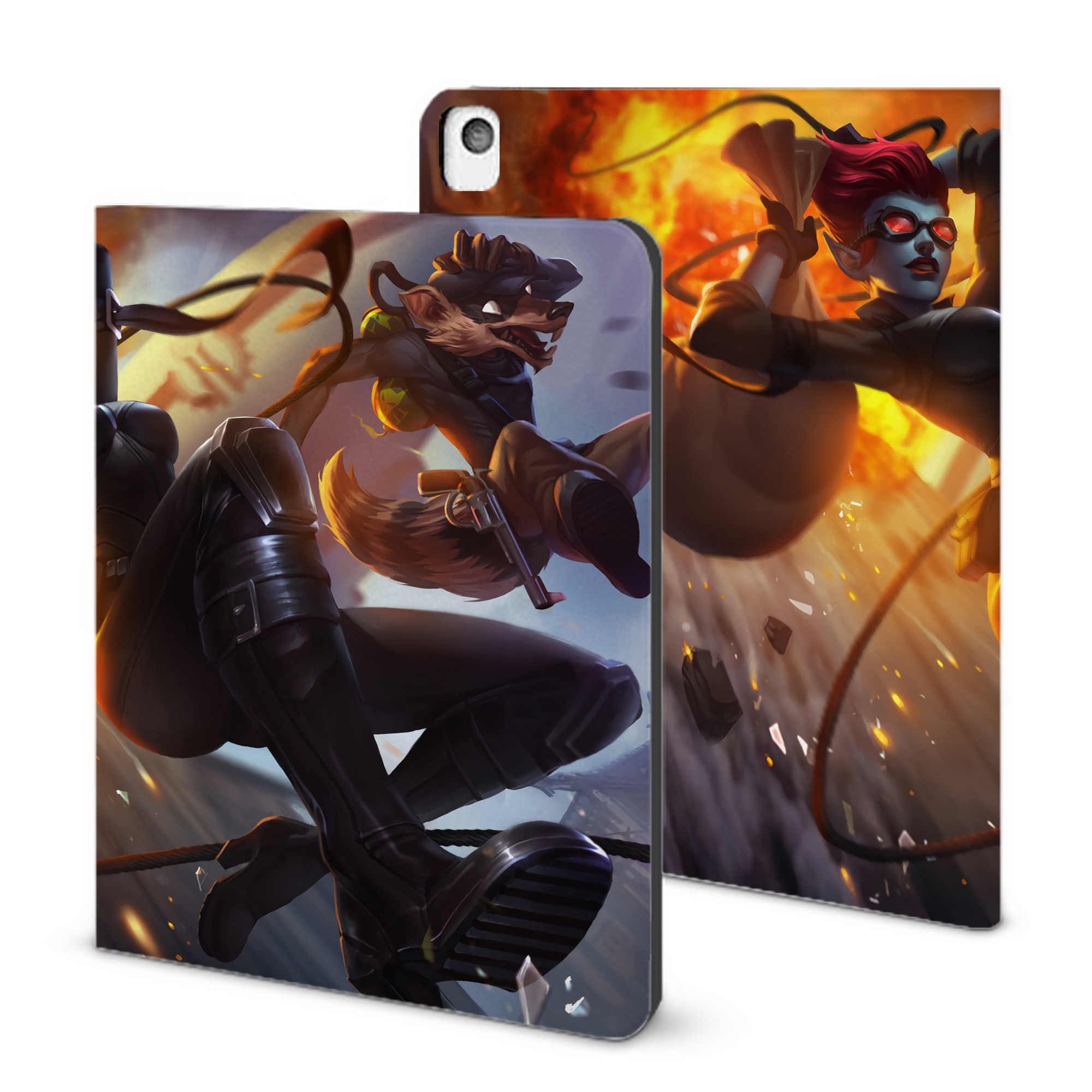 リーグ・オブ・レジェンド League of Legends LOL IPadケース ペンホルダー付き ブックスタイルデザイン